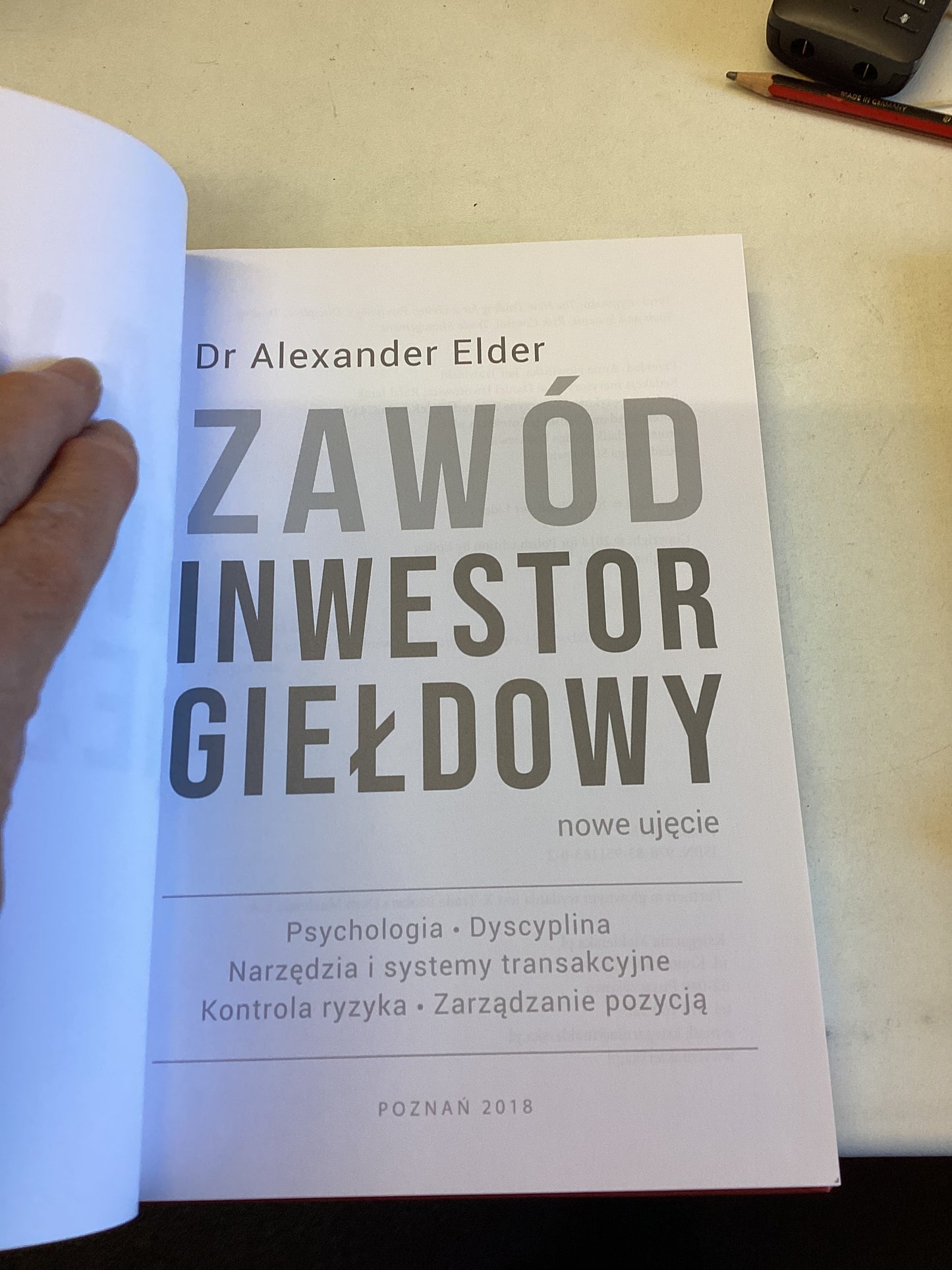 Zawod Inwestor Gieldowy Dr Alexander Elder Polish