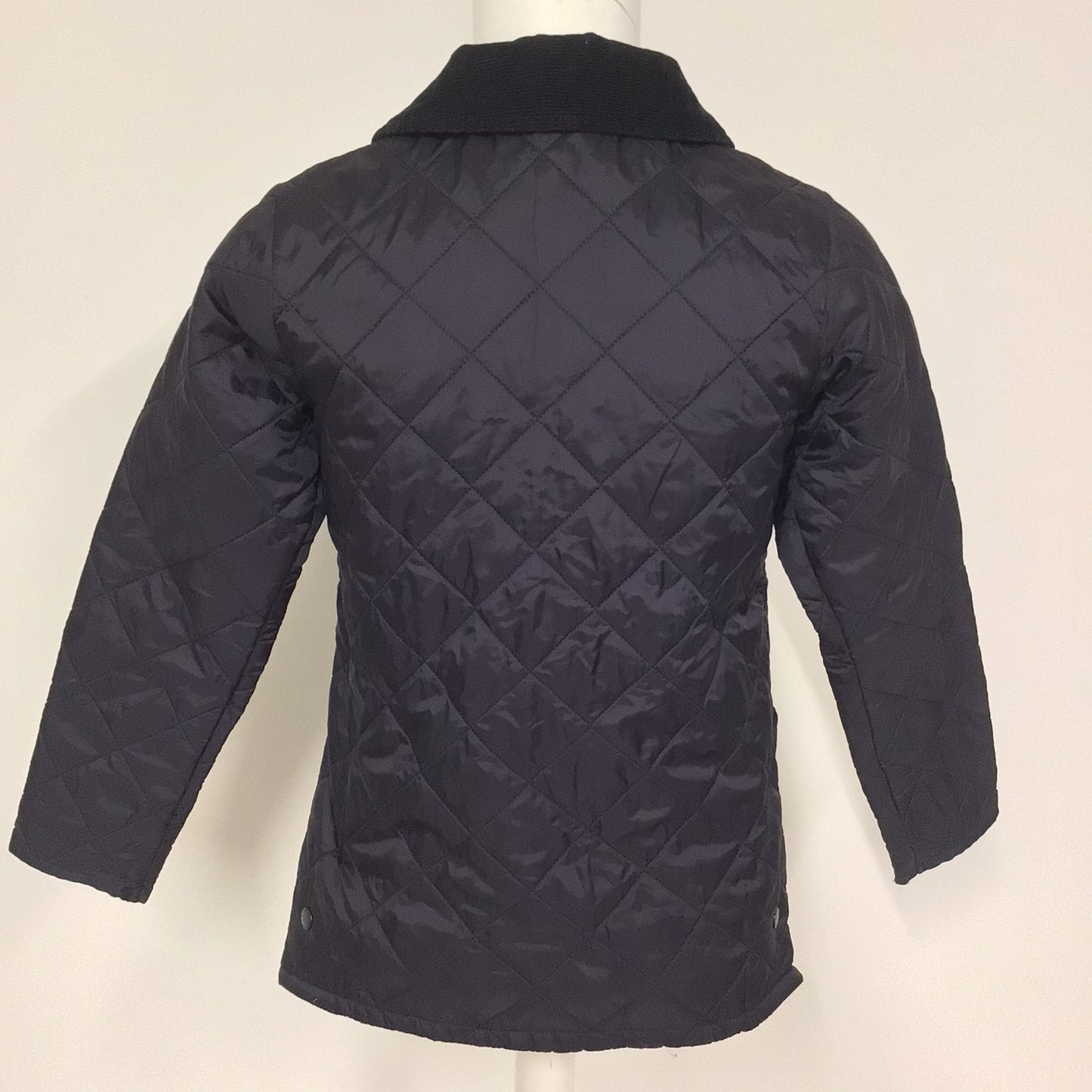 Barbour Liddesdale Quilted Navy Blue Jacket Kids Size M (approx. 8-9yrs)