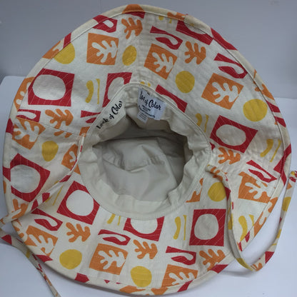 Lack of Color Red, Orange, Yellow Sun Bucket Hat 100% Cotton Size L/XL 60cm