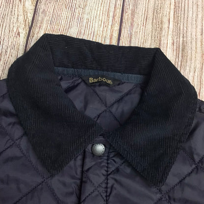 Barbour Liddesdale Quilted Navy Blue Jacket Kids Size M (approx. 8-9yrs)