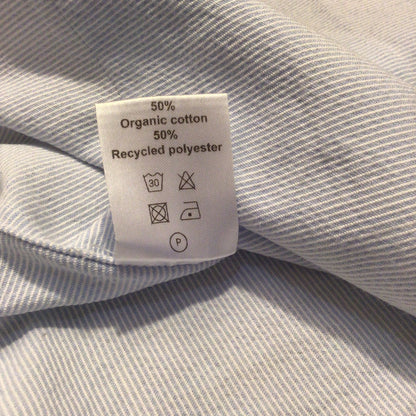 Unfeigned Light Blue Stripe Short Sleeve Shirt Size M