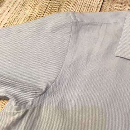 Unfeigned Light Blue Stripe Short Sleeve Shirt Size M