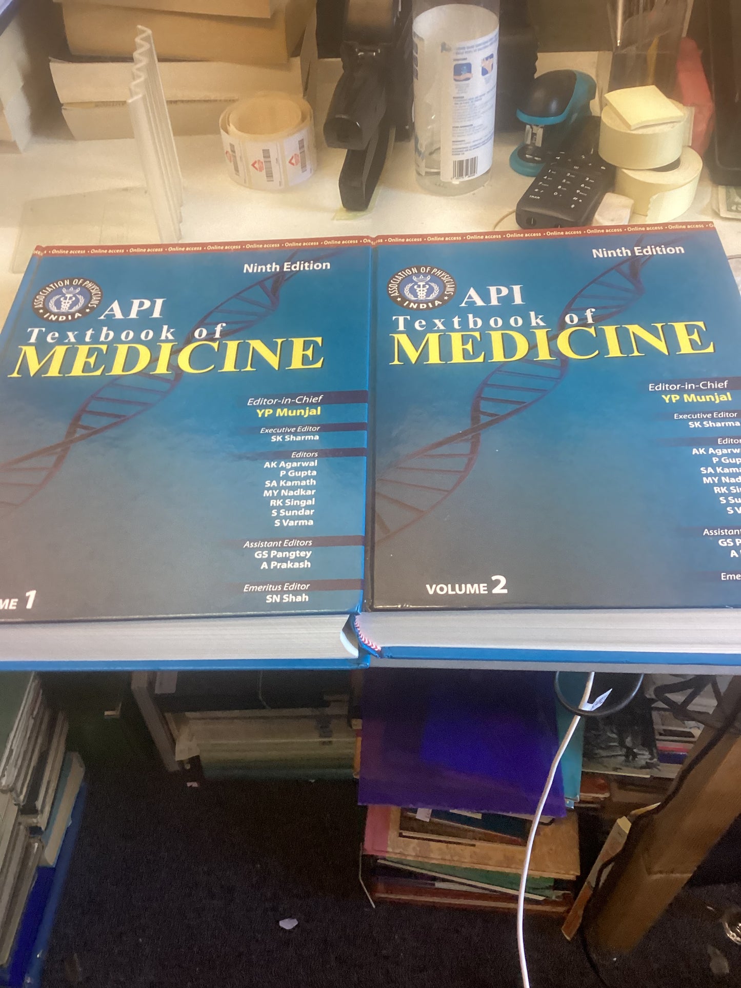 API Textbook of Medicine Ninth Edition Vol 1 and 2 Editor In Chief YP Munjal