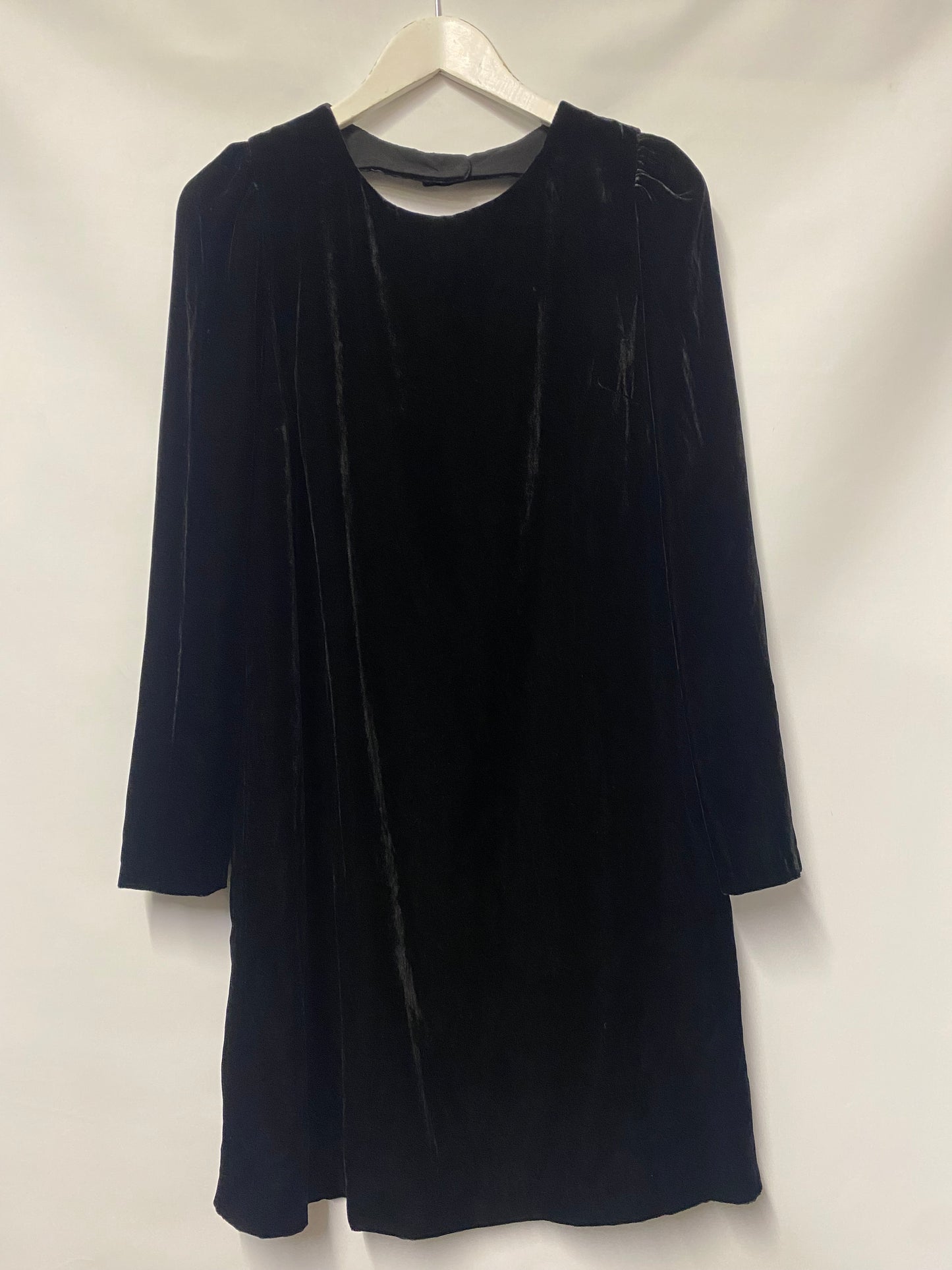 Boden Black Velvet Backless Dress 12 BNWT