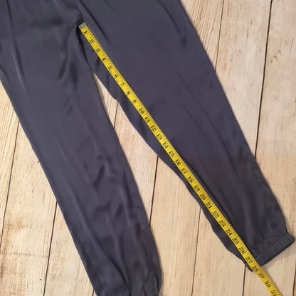 BNWT Skin Worldwide Flatiron Blue Grey Silk Blend Pyjama Trousers Size S (1 on label)