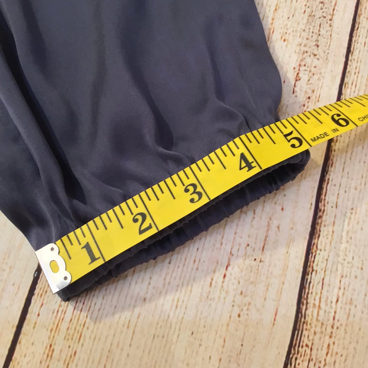 BNWT Skin Worldwide Flatiron Blue Grey Silk Blend Pyjama Trousers Size S (1 on label)