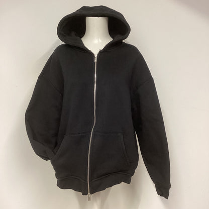 ARNE Black Cotton Zip Up Hoody Size L