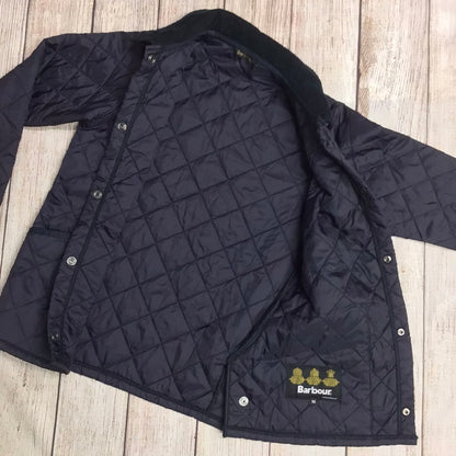 Barbour Liddesdale Quilted Navy Blue Jacket Kids Size M (approx. 8-9yrs)