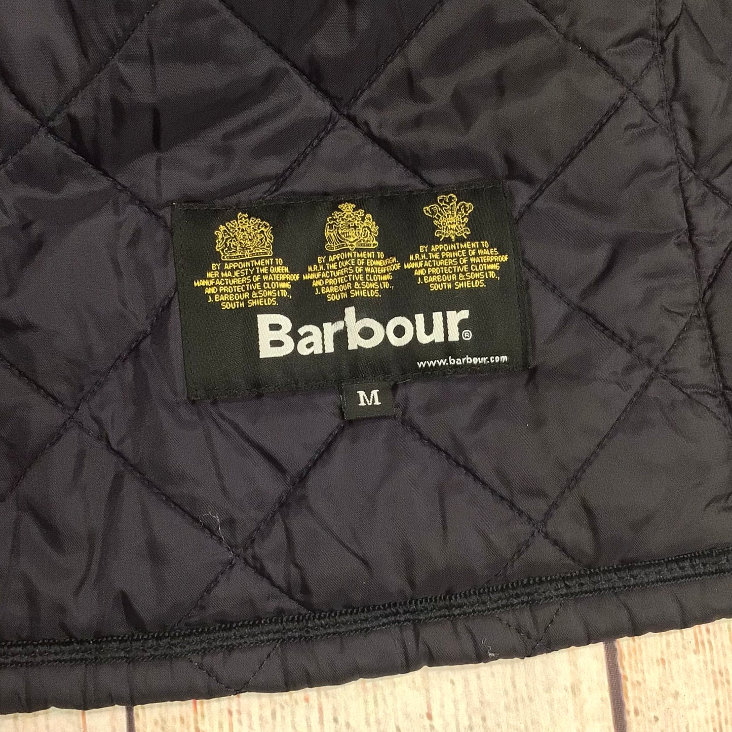 Barbour Liddesdale Quilted Navy Blue Jacket Kids Size M (approx. 8-9yrs)