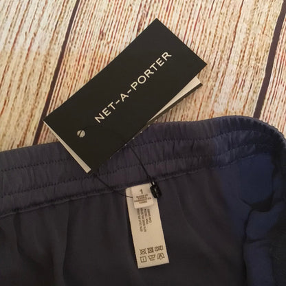 BNWT Skin Worldwide Flatiron Blue Grey Silk Blend Pyjama Trousers Size S (1 on label)