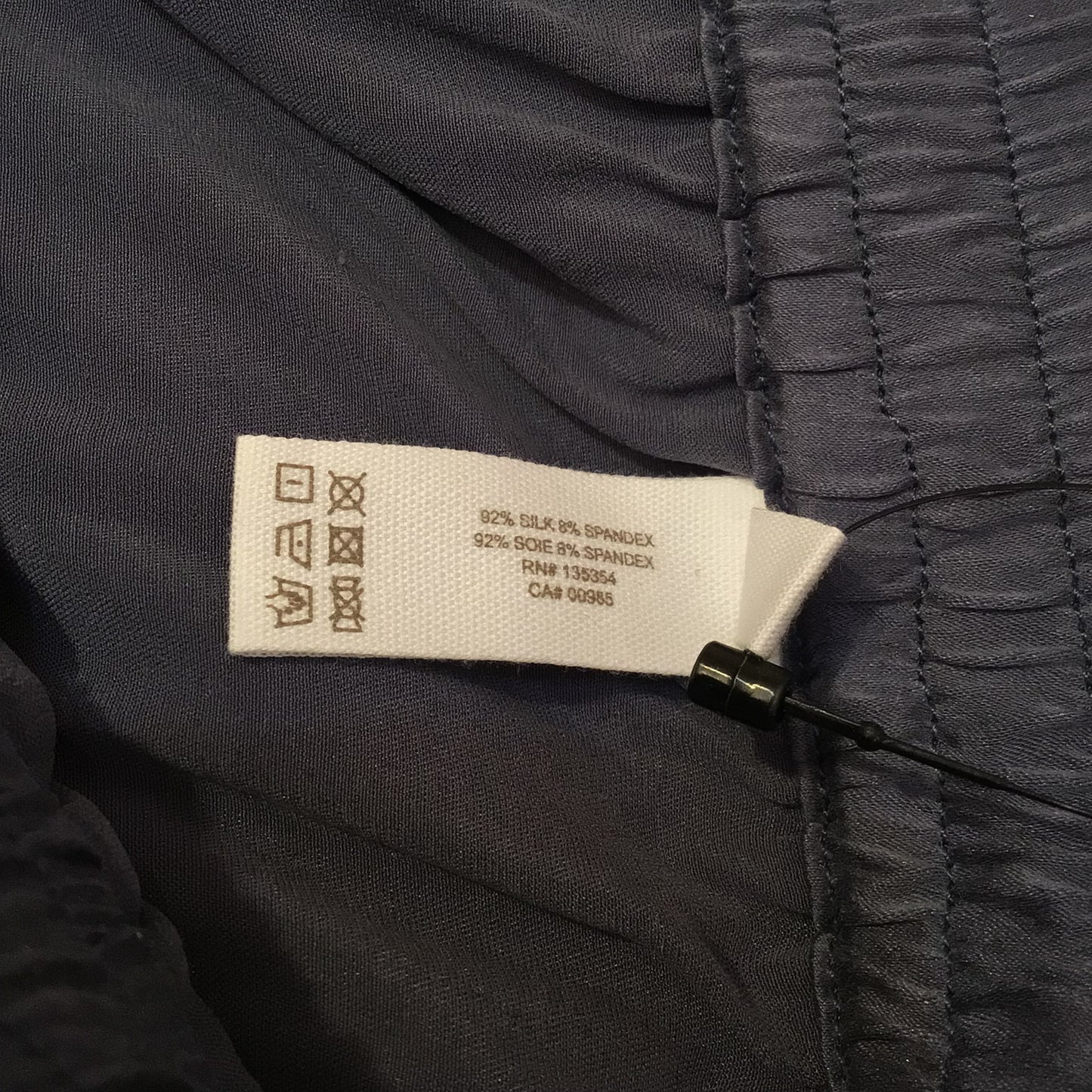 BNWT Skin Worldwide Flatiron Blue Grey Silk Blend Pyjama Trousers Size S (1 on label)