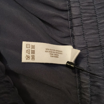 BNWT Skin Worldwide Flatiron Blue Grey Silk Blend Pyjama Trousers Size S (1 on label)