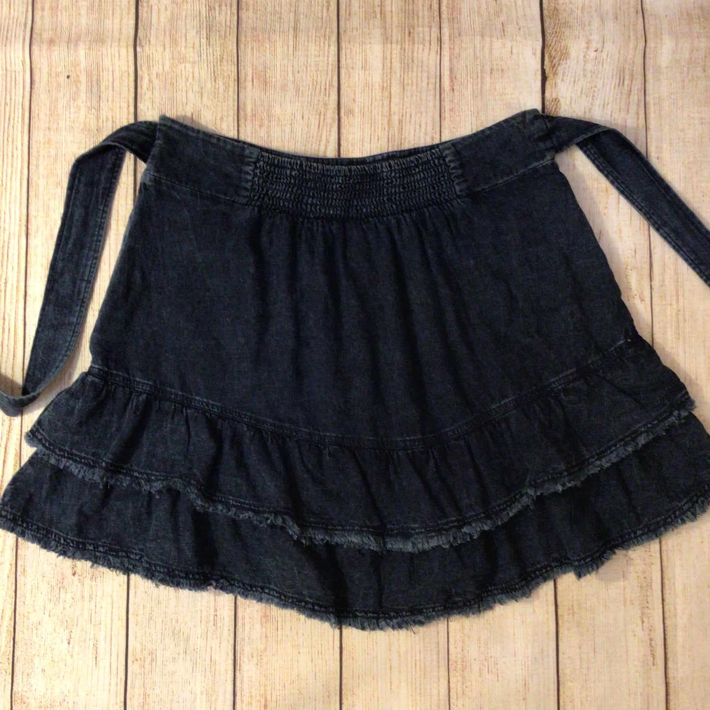 Pilcro Dark Blue Denim Cotton Flirty Mini Skirt w/Pockets Size XL