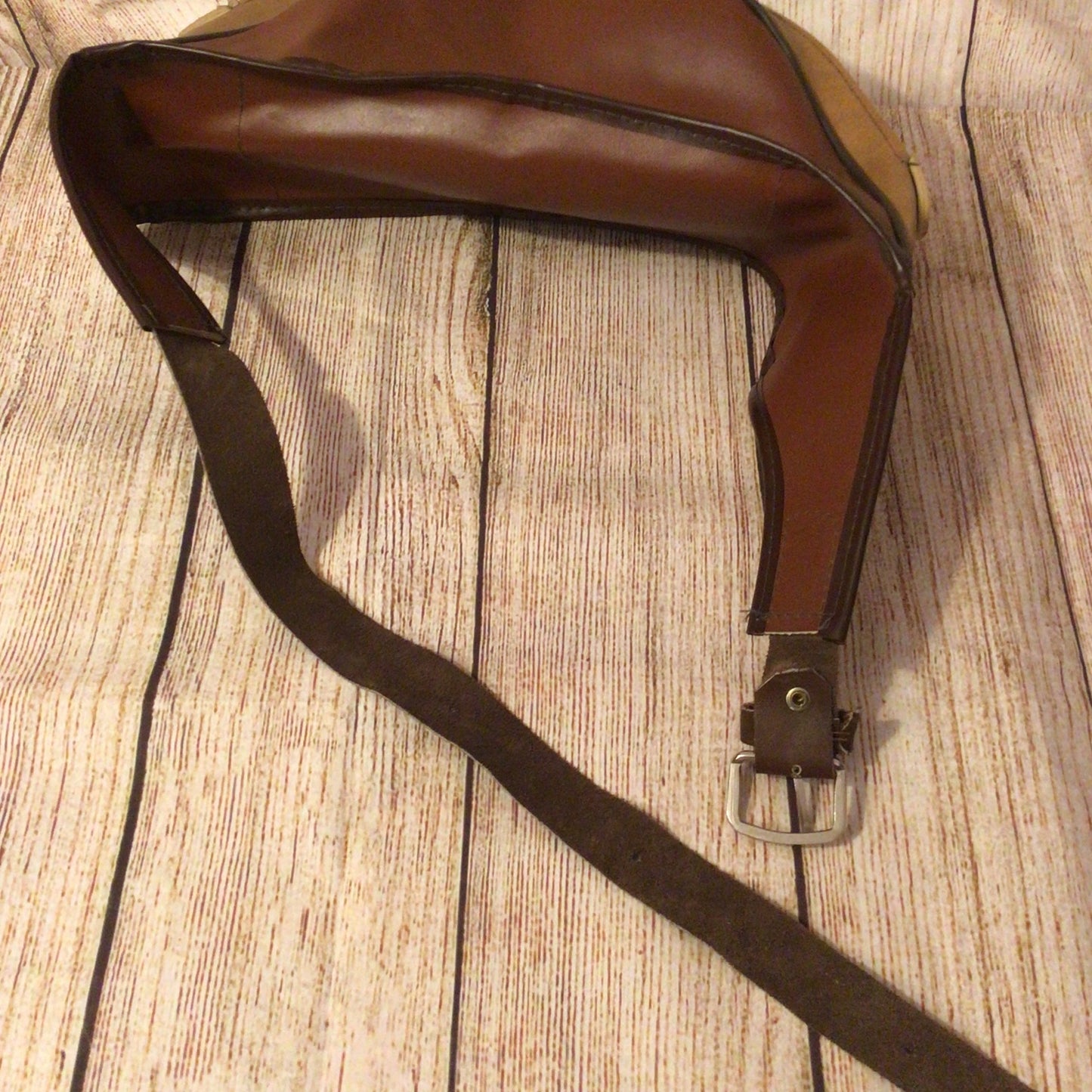 Vintage Bultaco Brown Leather Motorcycle Riding Bum Bag