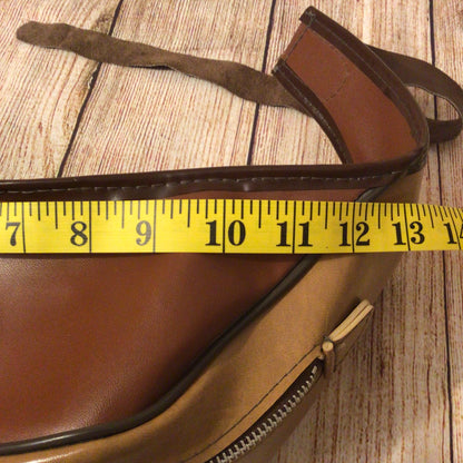 Vintage Bultaco Brown Leather Motorcycle Riding Bum Bag