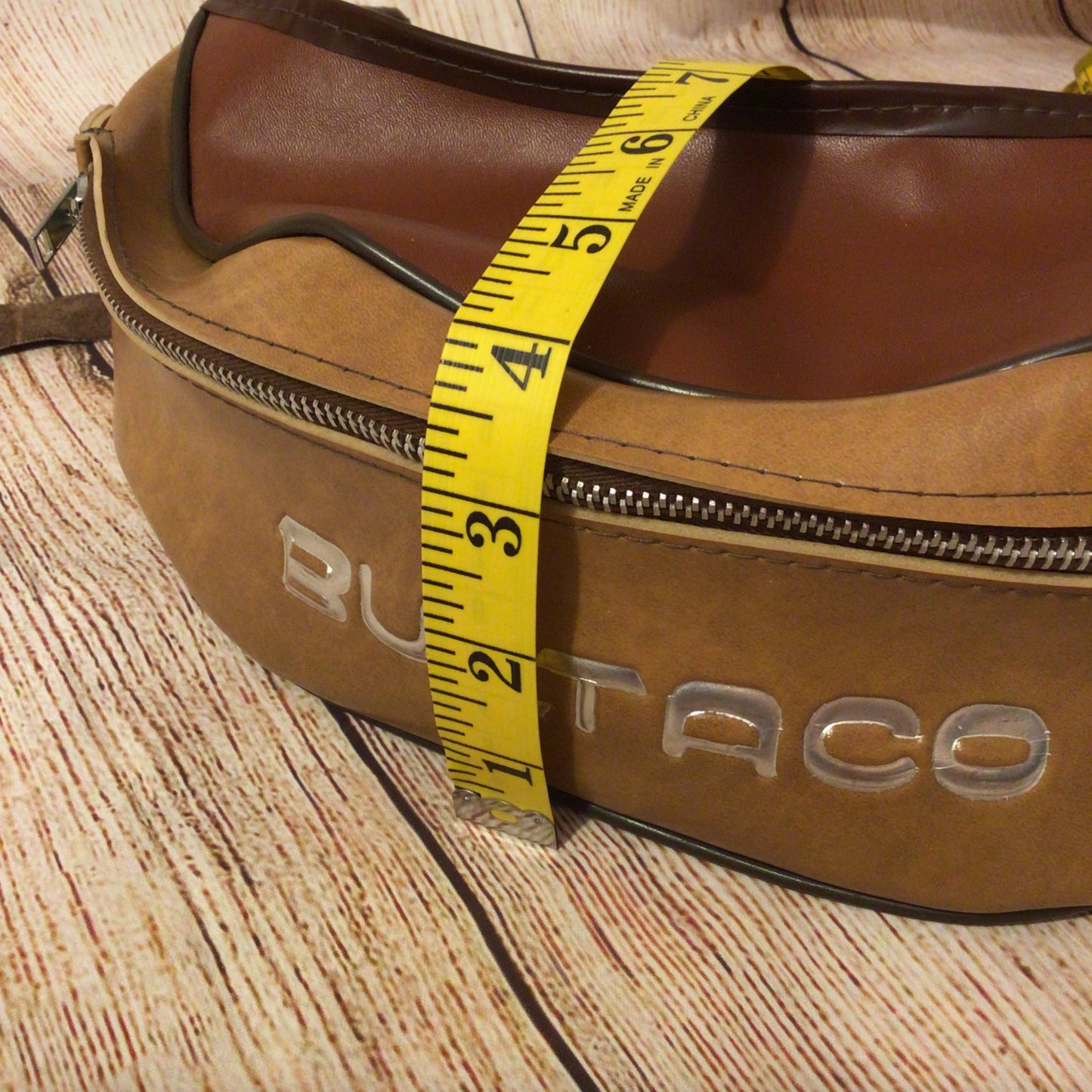 Vintage Bultaco Brown Leather Motorcycle Riding Bum Bag