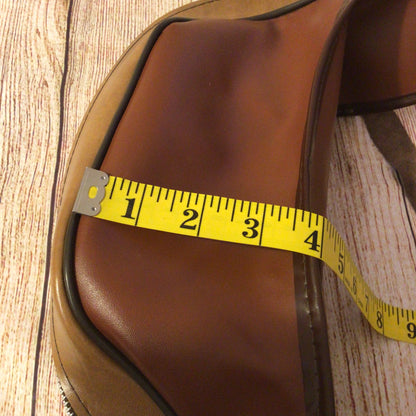 Vintage Bultaco Brown Leather Motorcycle Riding Bum Bag