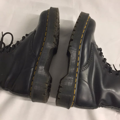 Dr Martens Black 25345 Smooth 8 Eyelet Chunky Boots Size 4 UK (37 EU)