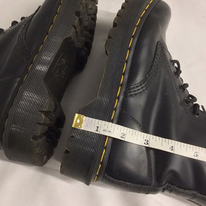 Dr Martens Black 25345 Smooth 8 Eyelet Chunky Boots Size 4 UK (37 EU)