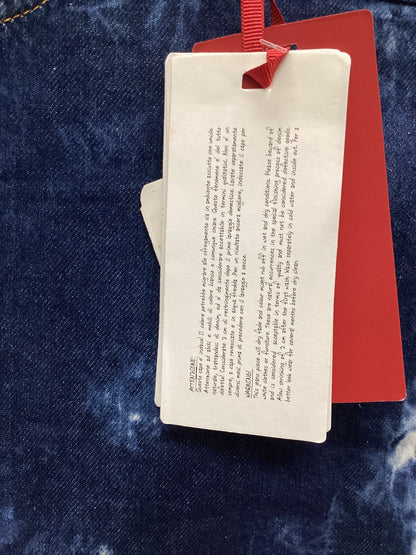 BNWT Miss Sixty Urban Outfitters Denim Tie-Dye Mini Skirt Size L