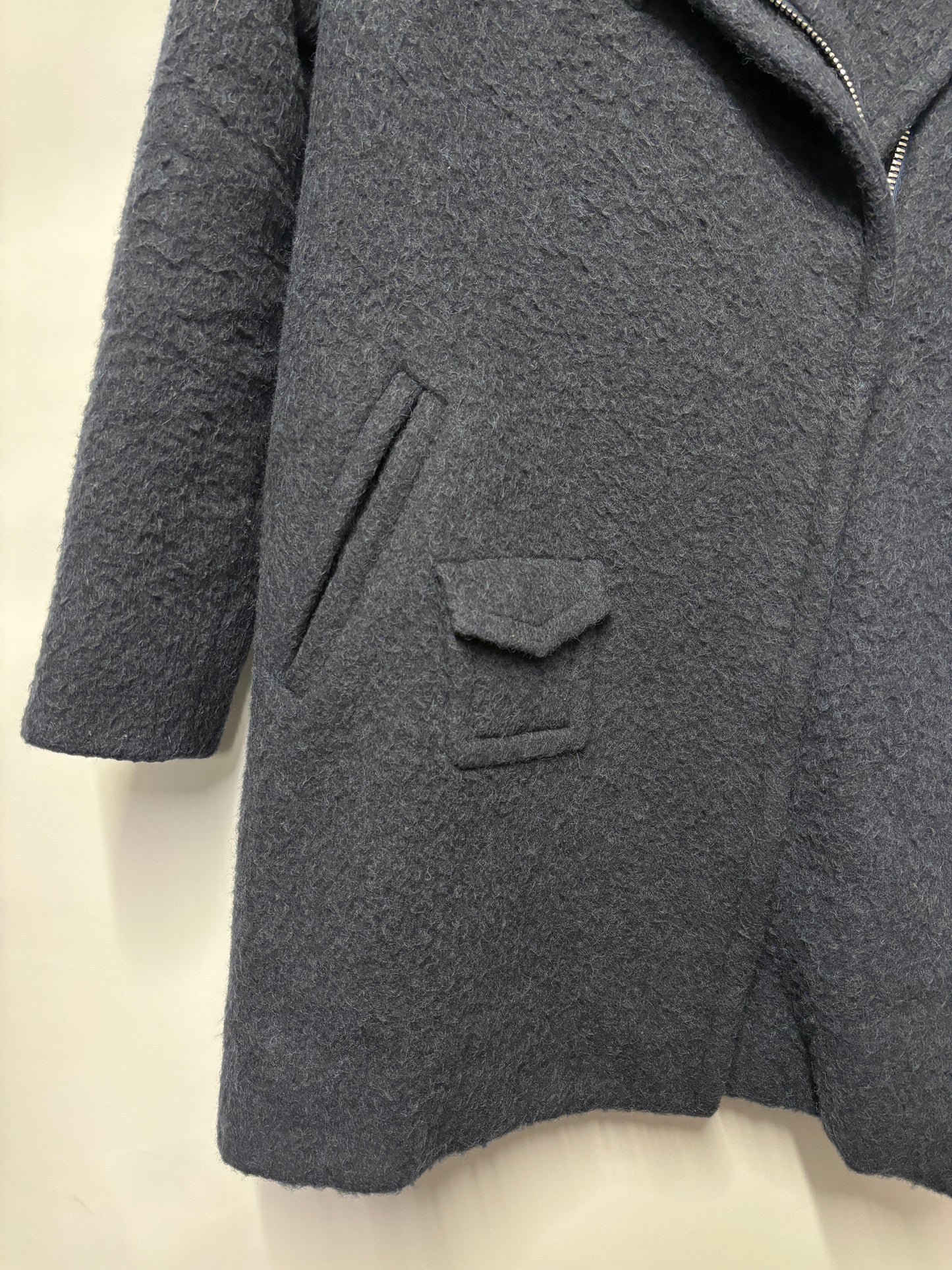 Sonia Rykiel Navy Wool Coat Medium