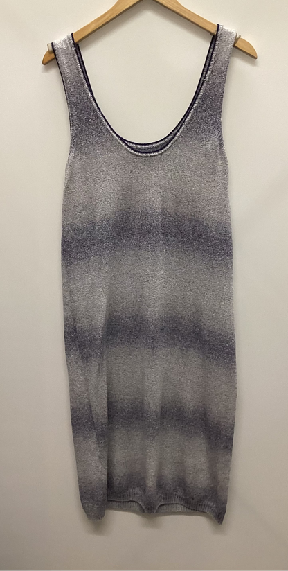 Massimo Dutti Italian Yarn Knitted Blue Dress Size L