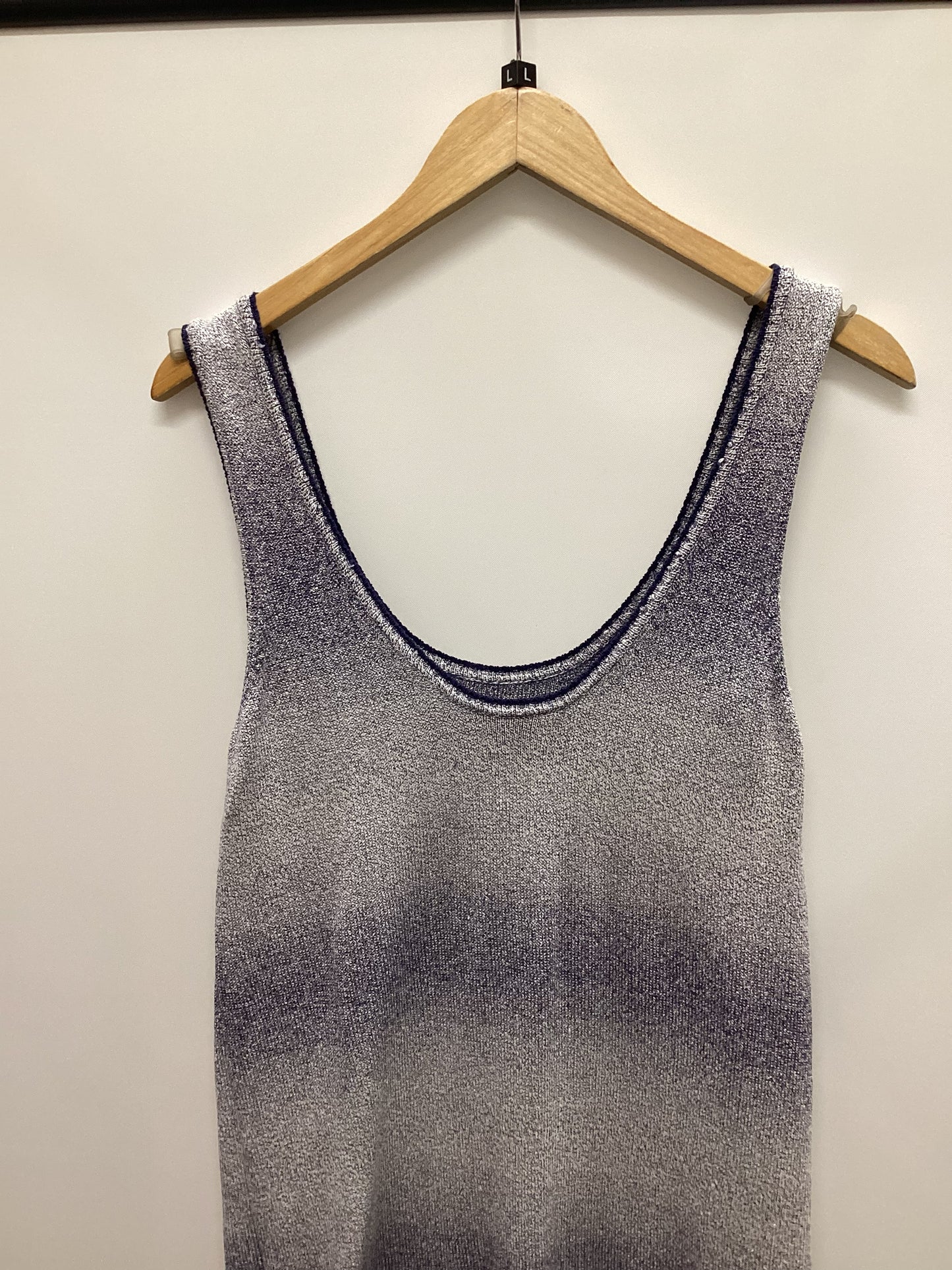 Massimo Dutti Italian Yarn Knitted Blue Dress Size L