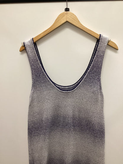 Massimo Dutti Italian Yarn Knitted Blue Dress Size L