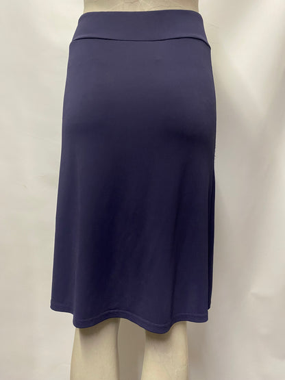 Agnes B Blue Knee Length Stretch Skirt XS