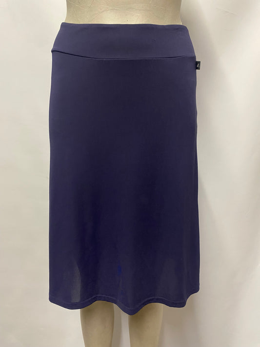 Agnes B Blue Knee Length Stretch Skirt XS