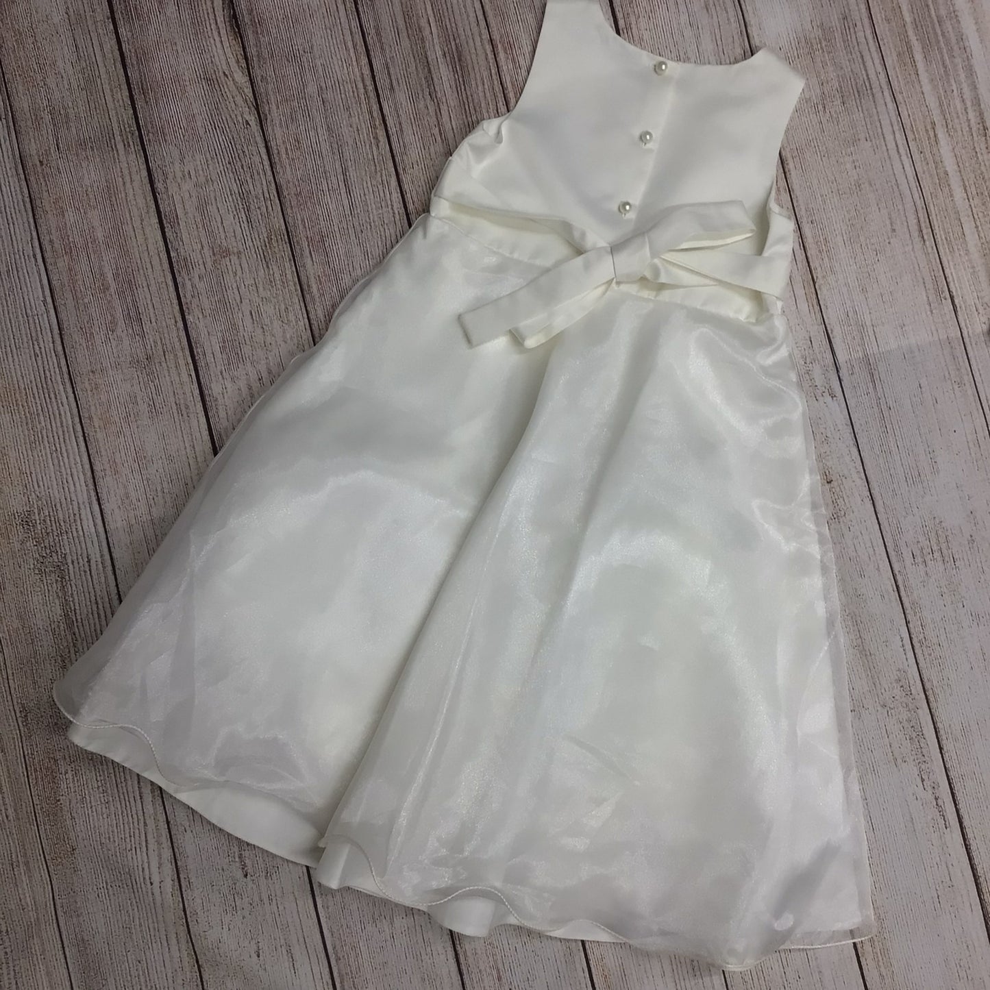 Ivory Flower Girl Party Dress & Jacket Size 6-7 Yrs