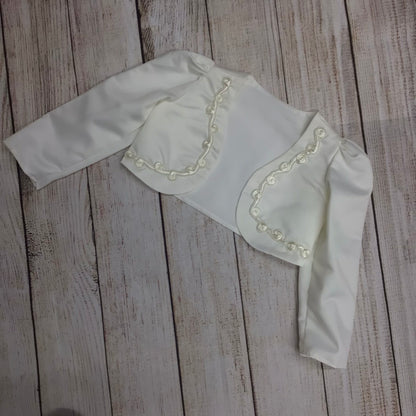 Ivory Flower Girl Party Dress & Jacket Size 6-7 Yrs