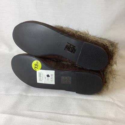 BNWT Brown Faux Fur Ankle Boots Size 4