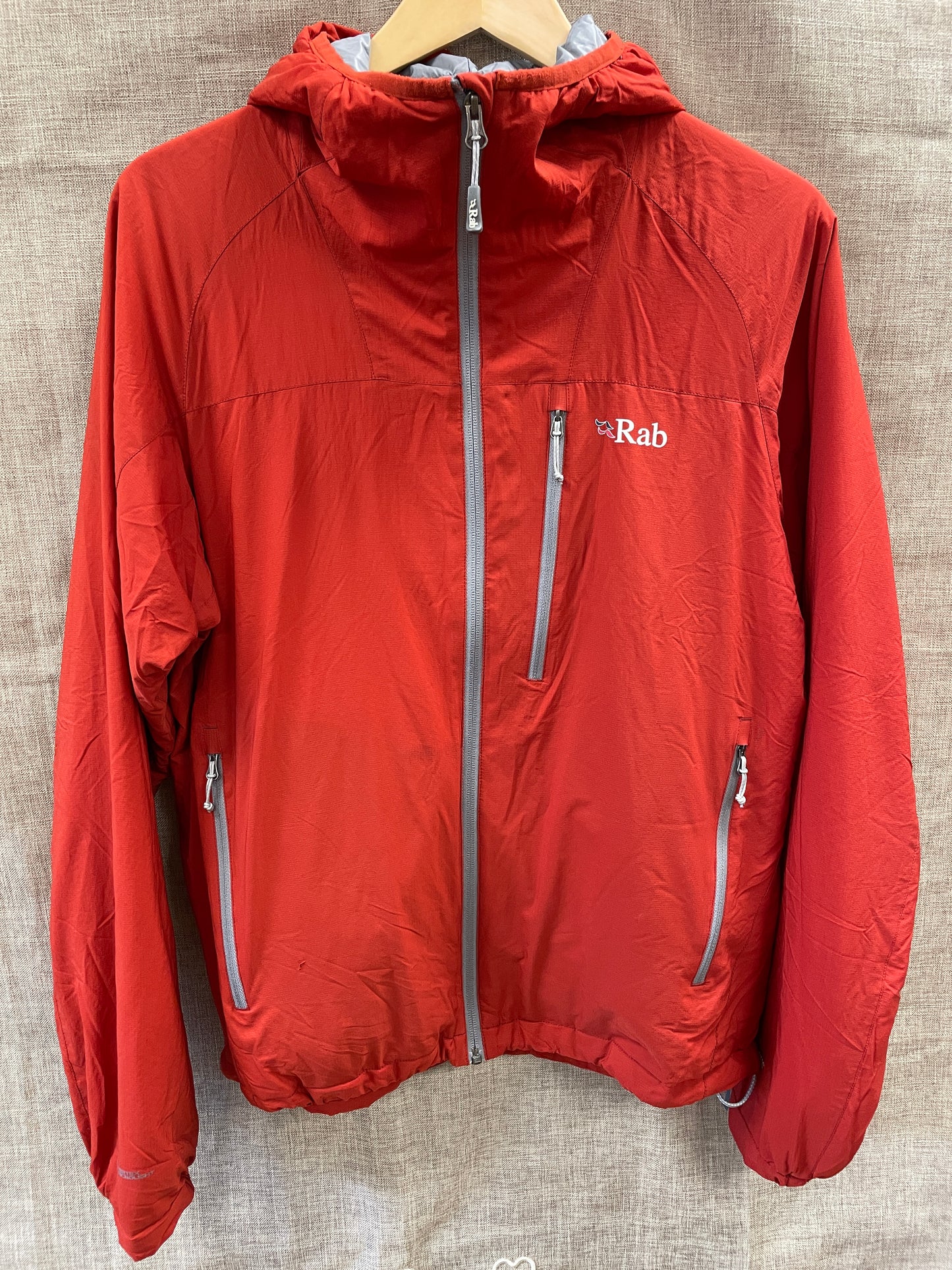 Rab Red Lightweight Hooded Jacket Medium