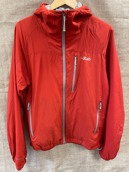 Rab Red Lightweight Hooded Jacket Medium