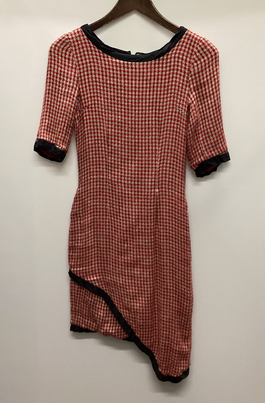 Vintage Black and Cream Check Dress Size XXS