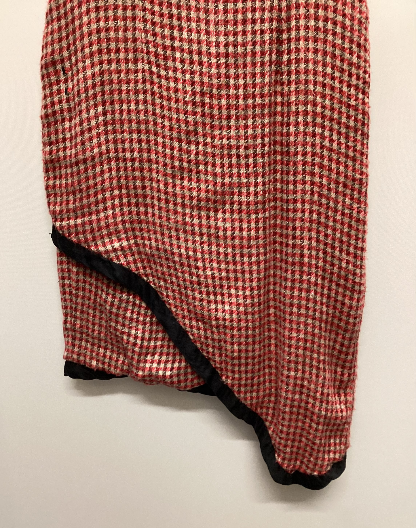 Vintage Black and Cream Check Dress Size XXS