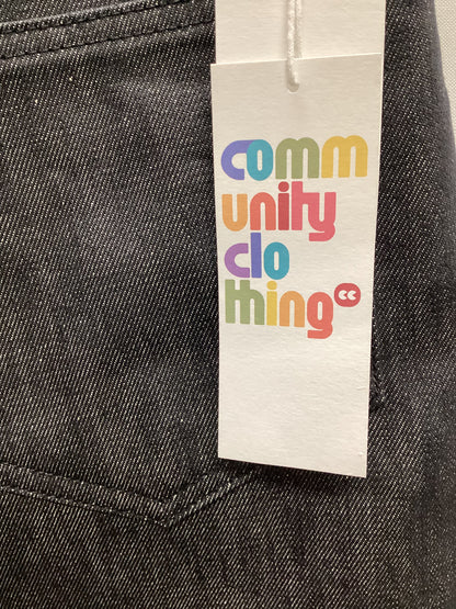 BNWT Community Clothing Made in England Men's Straight Leg Jeans Black W30