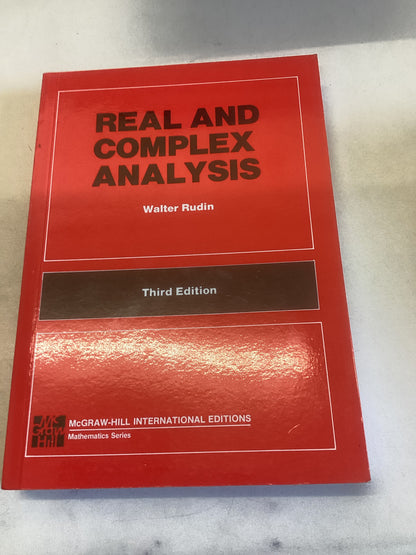 Real and Complex Analysis Third Edition Walter Rudin