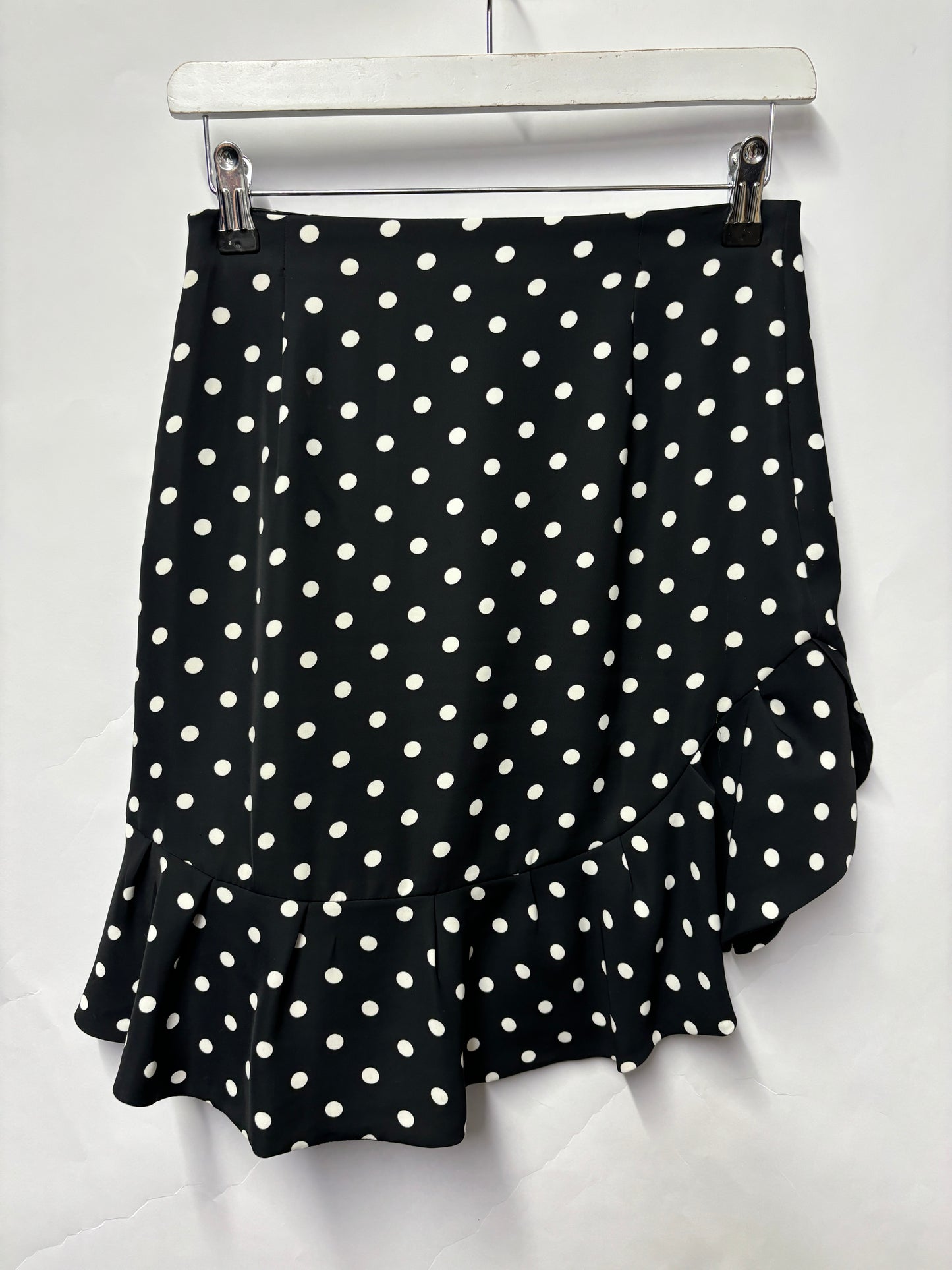 Sandro Paris Black and White Polka Dot Mini Skirt 8