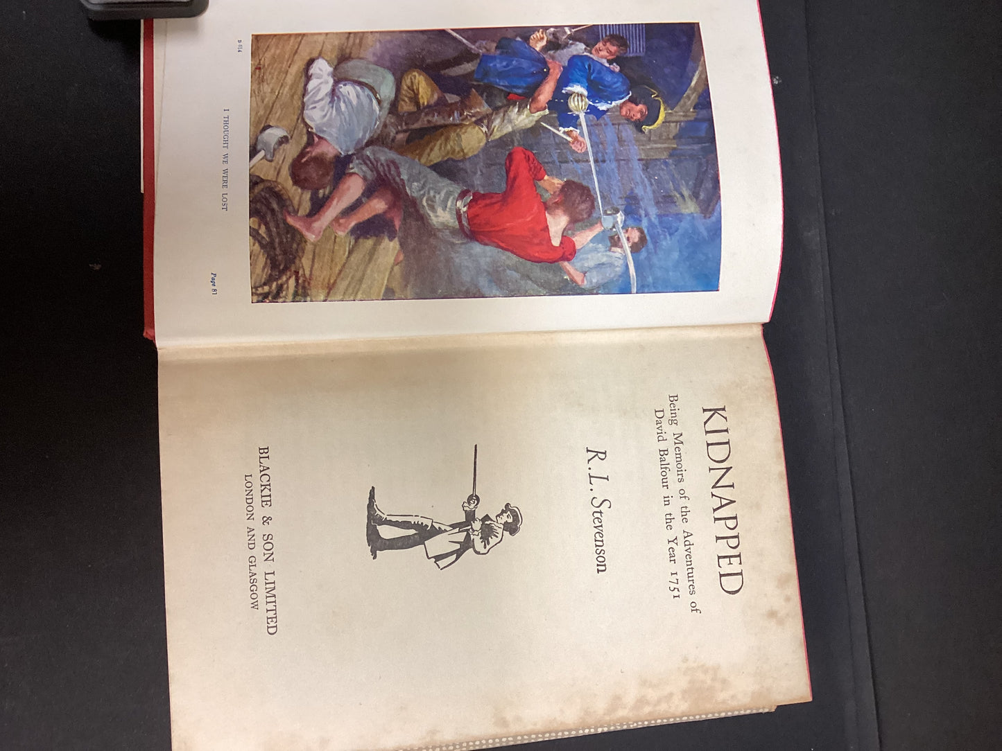 R.L. Stevenson – Kidnapped – Vintage Edition with Dust Jacket
