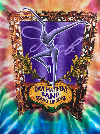 Dave Matthews Band Stand Up 2005 Tie Dye T-Shirt Size M