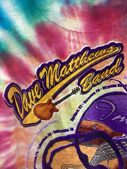 Dave Matthews Band Stand Up 2005 Tie Dye T-Shirt Size M