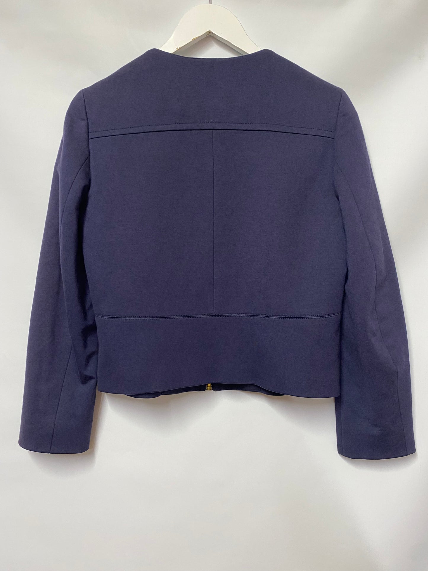 Tara Jarmon Blue Zip Up Jacket 10