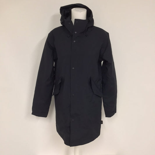 Finisterre Black Long Hooded Parka Style Jacket Size XS