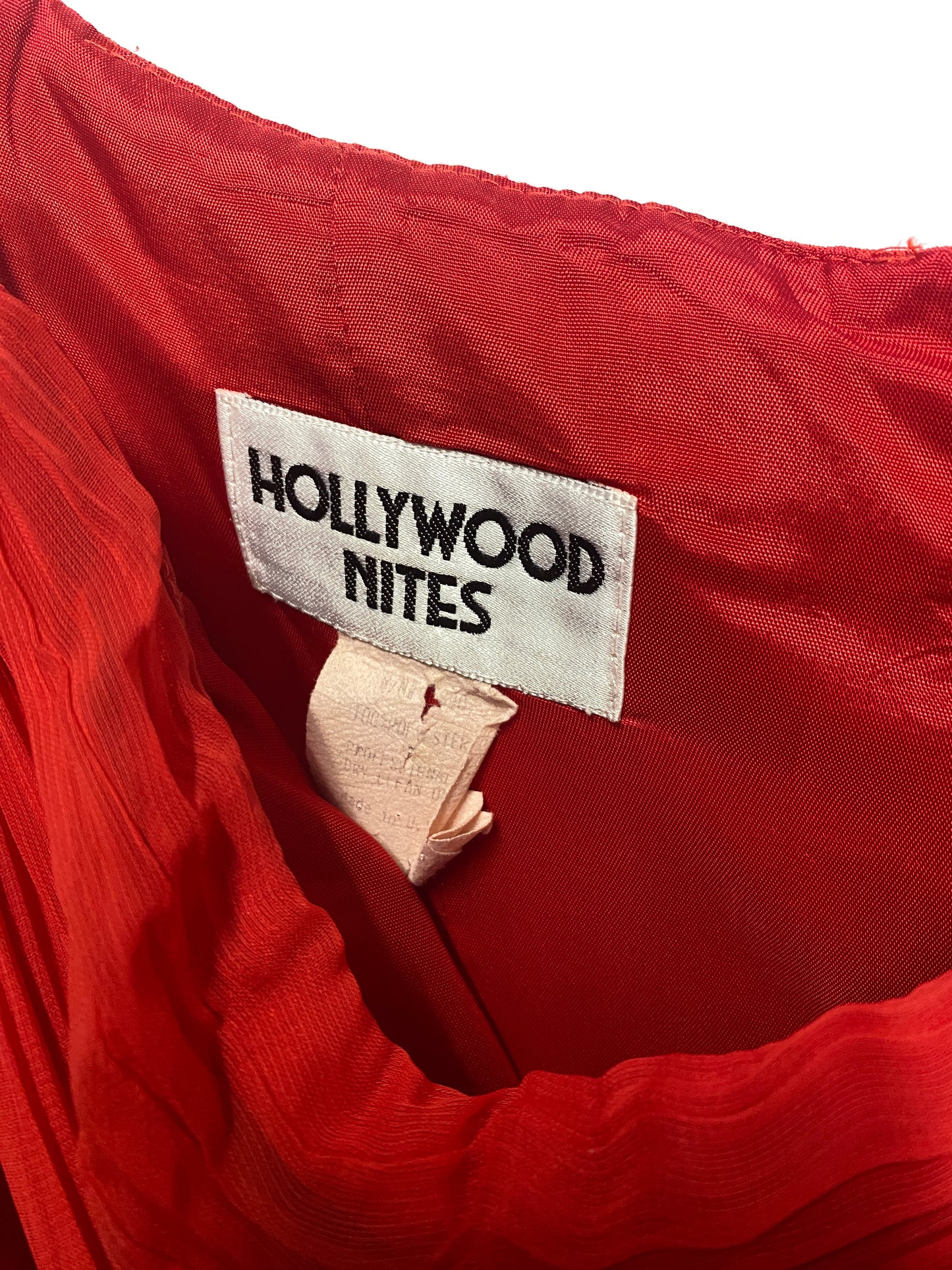 Hollywood Nites Red Off Shoulder Dress