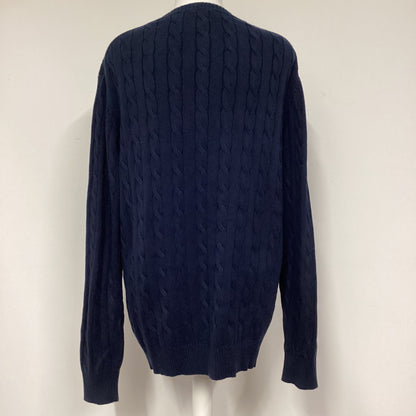 Gant Navy 100% Cotton Cableknit Jumper Size L