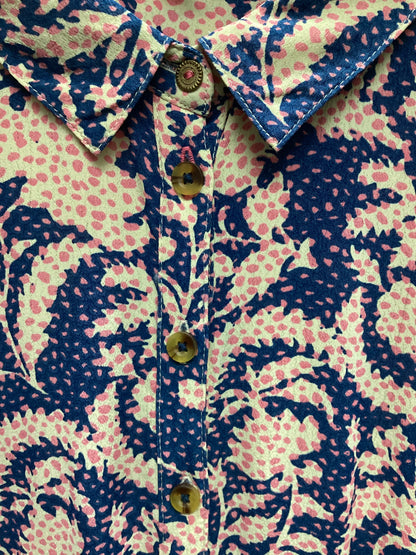 White Stuff Long Shirt Floral Tunic Size 10