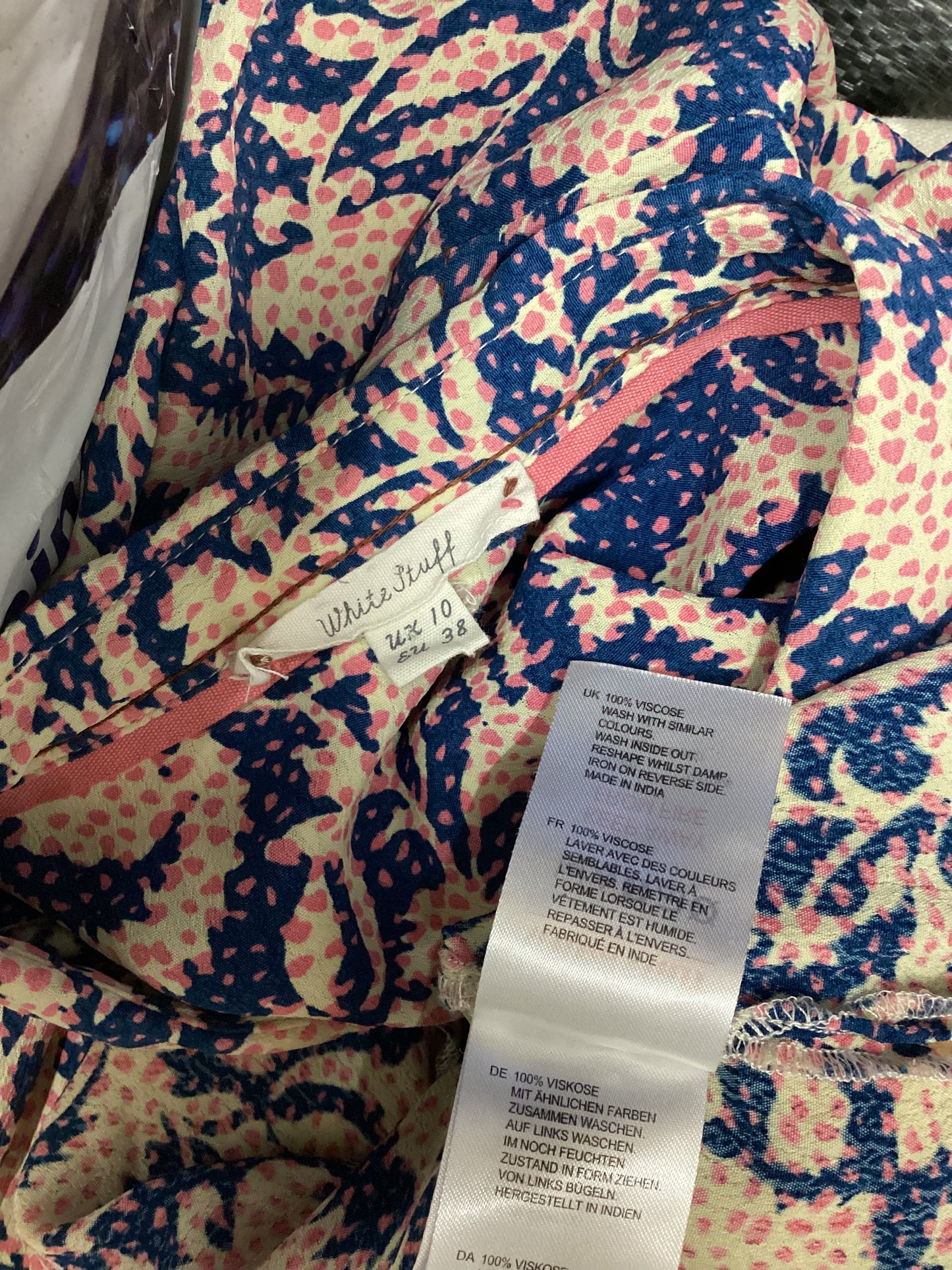 White Stuff Long Shirt Floral Tunic Size 10