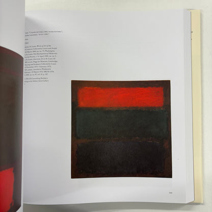 Mark Rothko The Works on Canvas, David Anfam, Yale, National Gallery Of Art Washington, Sixth Edition 2019